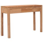 vidaXL Table console 110x35x75 cm bois de teck solide