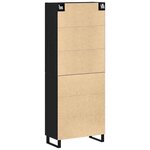 vidaXL Buffet 2 Pièces Chêne noir 69 5 x 34 x 180 cm Bois d'ingénierie