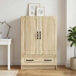 vidaXL Buffet Chêne Sonoma 66 x 34 5 x 92 cm Bois d'ingénierie