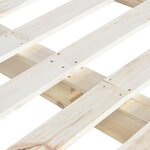 vidaXL Cadre de lit de palette tête de lit 160x200 cm bois pin massif