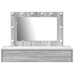 vidaXL Table de Toilette Gris 100 x 40 x 70 cm Bois d'ingénierie