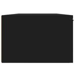 vidaXL Armoire murale noir 68x30x20 cm bois d'ingénierie