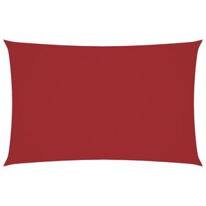 vidaXL Voile de parasol tissu oxford rectangulaire 4x7 m rouge
