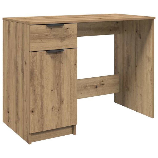 vidaXL Bureau chêne artisanal 100x50x75 cm bois d'ingénierie