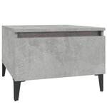 vidaXL Tables d'appoint 2 Pièces Gris béton 50x46x35 cm Bois d'ingénierie