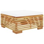 vidaXL Salon de jardin 6 Pièces avec coussins Bois de teck solide