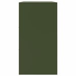 vidaXL Buffet vert olive 99x39x73 cm acier