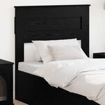 vidaXL Tête de lit Chêne noir 75 cm Bois d'ingénierie