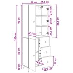 vidaXL Ensemble de Meubles 2 Pièces Chêne fumé Bois d'ingénierie