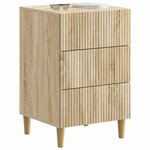 vidaXL Cabinet de chevet avec tiroir Chêne Sonoma 43 x 41 x 66 5 cm