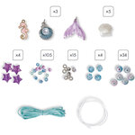 Kit loisir créatif - Création de bijoux - Sirène - Bracelet  collier - Dès 6 ans - Janod