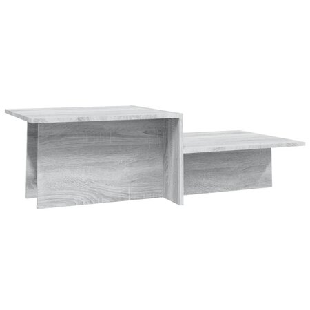 Vidaxl table basse sonoma gris 111 5x50x33 cm bois d'ingénierie