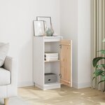 vidaXL Buffet Blanc 31 5x34x75 cm Bois massif de pin