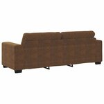 vidaXL Canapé avec coussin Marron Faux cuir & Bois