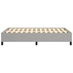 vidaXL Cadre de lit sans matelas gris clair 120x200 cm tissu