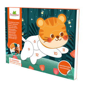 Autocollant par nume ro- Animaux mysterieux