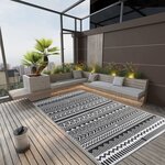 vidaXL Tapis d'extérieur Noir 190x290 cm PP