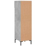 vidaXL Armoire à chaussures gris béton 30x35x105 cm bois d'ingénierie