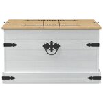 vidaXL storage box avec étagère Blanc 78 x 78 x 45 cm Pin massif