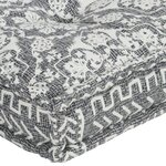 vidaXL Coussin de canapé palette Gris clair Tissu Patchwork