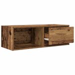 vidaXL Meuble TV vieux bois 80x31x25 5 cm bois d'ingénierie