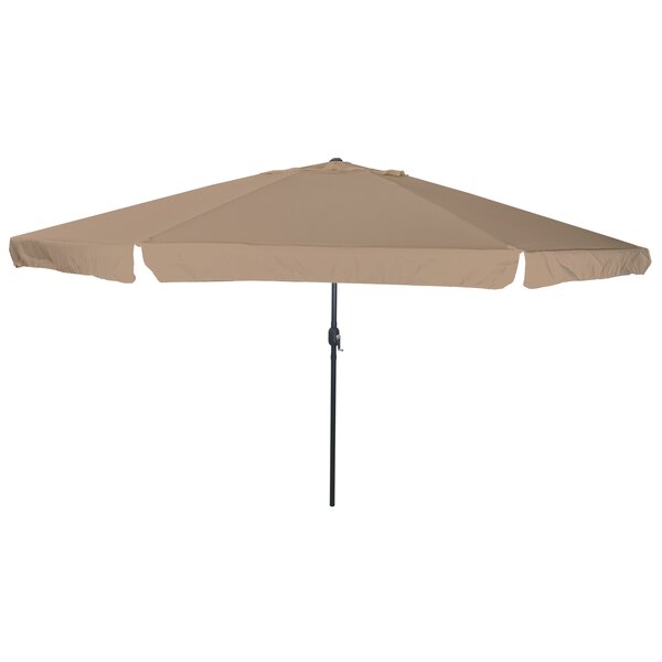 vidaXL Parasol de jardin 395 x 245 cm taupe