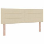 vidaXL Tête de lit Hauteur réglable Manuel Crème 160 cm tissu