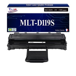 T3AZUR - Toner compatible avec Samsung MLTD119S D119S pour Samsung ML-2020 ML-2510 ML-2520 ML-2570 ML-2570G ML-2571N SCX-4321 SCX-4521 SCX-4521F SCX-4521FG SCX-4521G