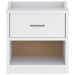 vidaXL Banc de couloir SANDNES blanc 45x40x50 cm bois de pin massif