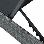 vidaXL Transat Gris 200 5 x 70 x 75 cm polyrotin