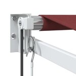 vidaXL Auvent rétractable automatique bordeaux 300x250 cm