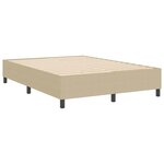 vidaXL Lit à ressorts Vert gris 140 x 190 cm Tissu en velours côtelé