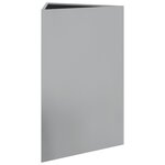 vidaXL Jardinière triangulaire 50x43x75 cm acier galvanisé