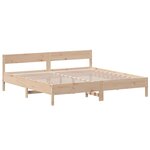 vidaXL Cadre de lit sans matelas 200x200 cm bois massif de pin