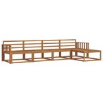 vidaXL Ensemble de canapés d'extérieur 5 pc Naturel