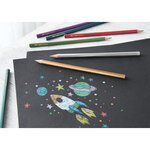 Etui de 10 crayons de couleur hexagonaux teintes métallique faber-castell