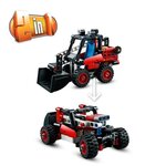 LEGO Technic 42116 Chargeuse compacte 2-en-1 pelleteuse et tracteur, véhicule de chantier jouet pour enfant