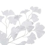 Vidaxl 10 pièces feuilles artificielles de ginkgo blanc 65 cm