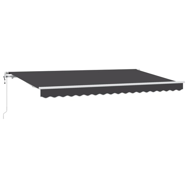 vidaXL Auvent Rétractable Anthracite et blanc