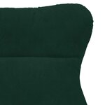 vidaXL fauteuil Vert foncé 69 x 74 x 93 cm Velours