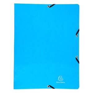 Classeur À Élastiques 2 Anneaux 15mm Iderama - A4 - Bleu Clair - X 20 - Exacompta