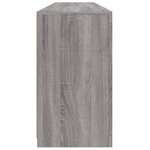 vidaXL Buffet avec lumières LED sonoma gris 162x37x67 cm
