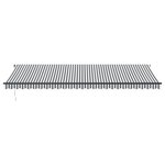 vidaXL Auvent rétractable automatique anthracite et blanc 600x350 cm
