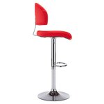 vidaXL Tabourets de bar lot de 2 rouge similicuir