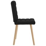 vidaXL Chaises à manger lot de 2 noir tissu