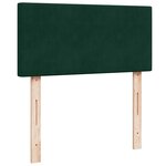 vidaXL Sommier à lattes de lit avec matelas Vert foncé 100x200 cm