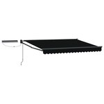 vidaXL Auvent rétractable électrique Noir et anthracite 3 x 2 5 m