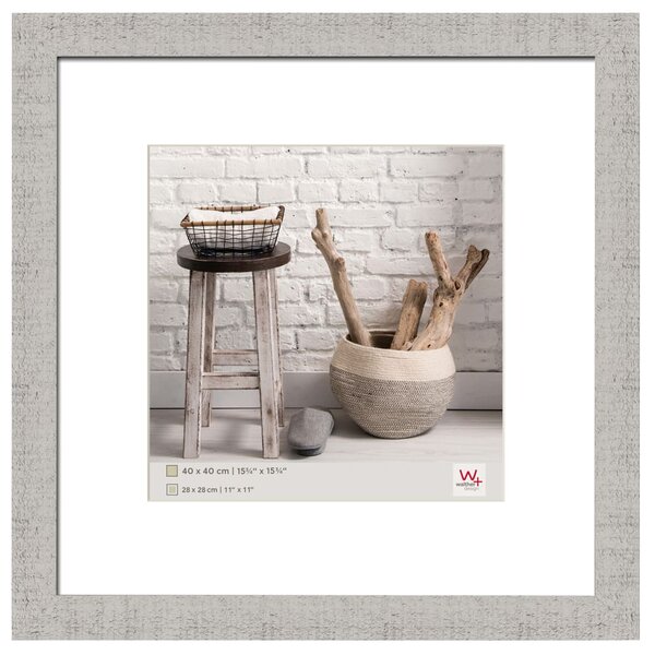 Walther Design Cadre photo Home 40x40 cm Gris clair