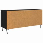 vidaXL Meuble TV Chêne noir 104 x 35 x 50 cm Bois d'ingénierie