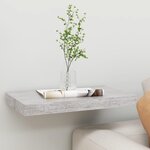 vidaXL Étagère murale flottante gris béton 50x23x3 8 cm MDF
